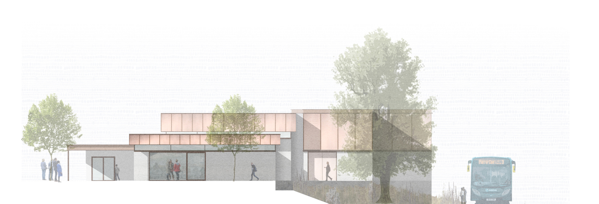 Oriel Davies East Elevation